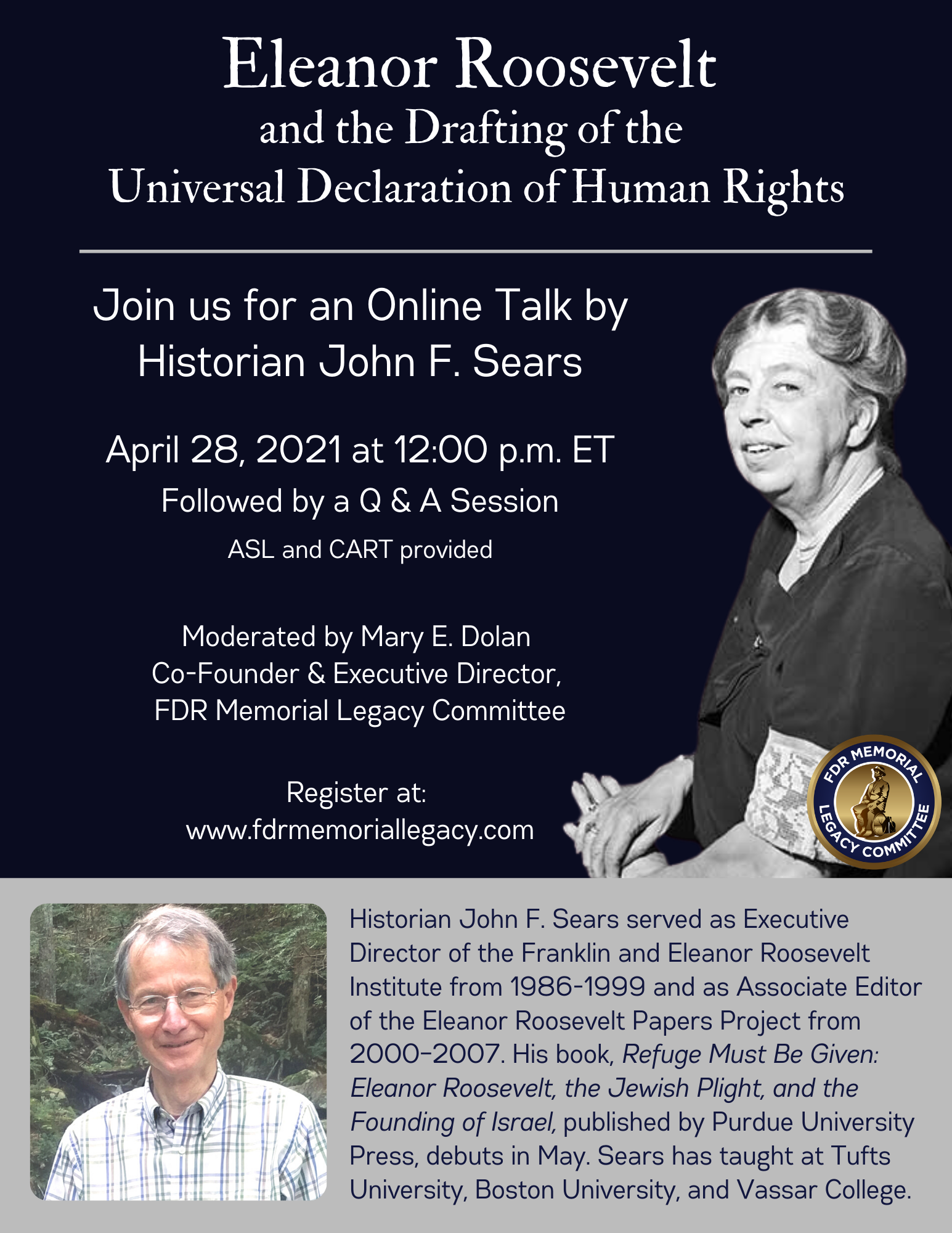 Online Talk: Eleanor Roosevelt and the Drafting of the Universal ...